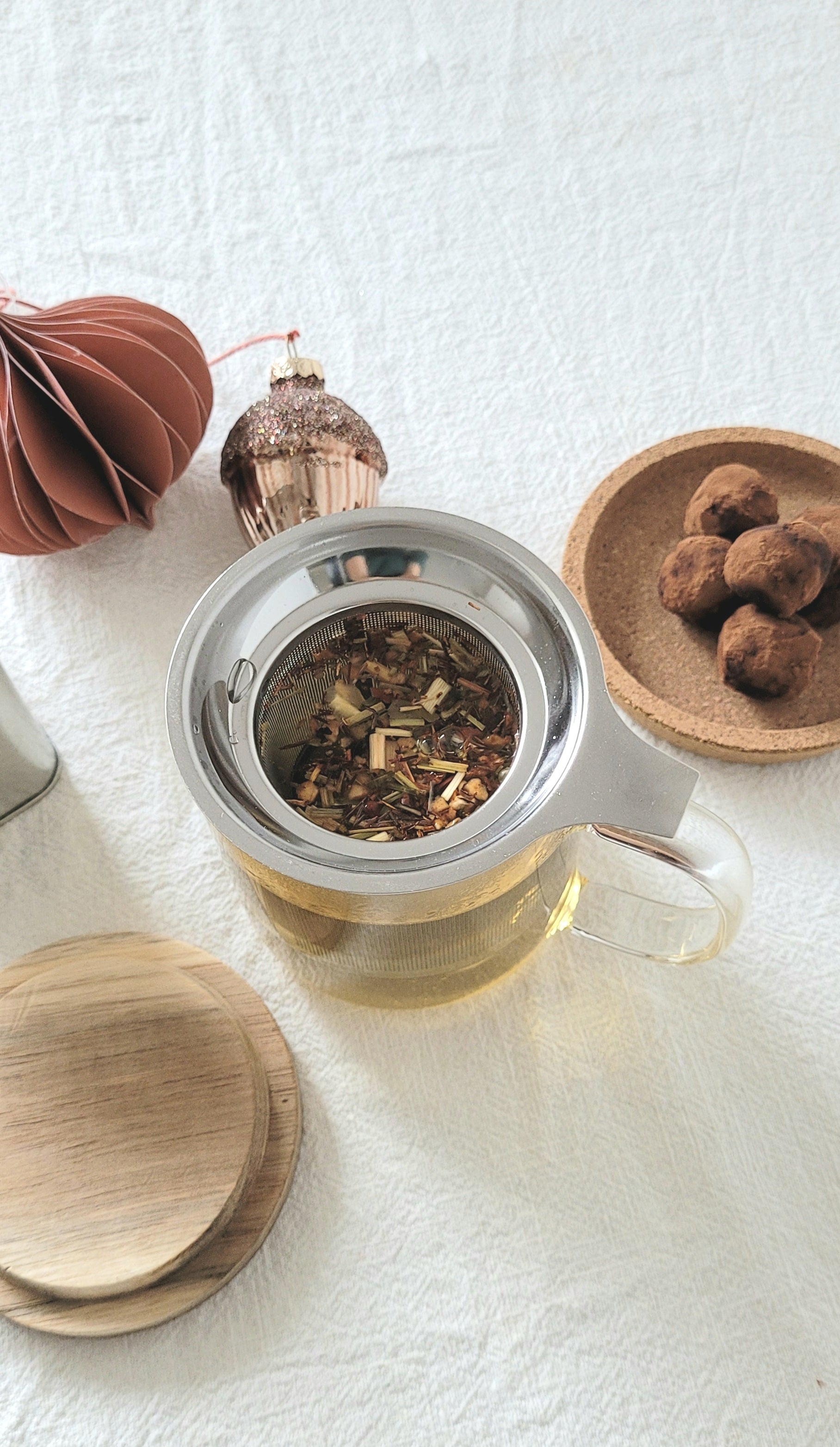 Theeglas met theefilter, 300 ml