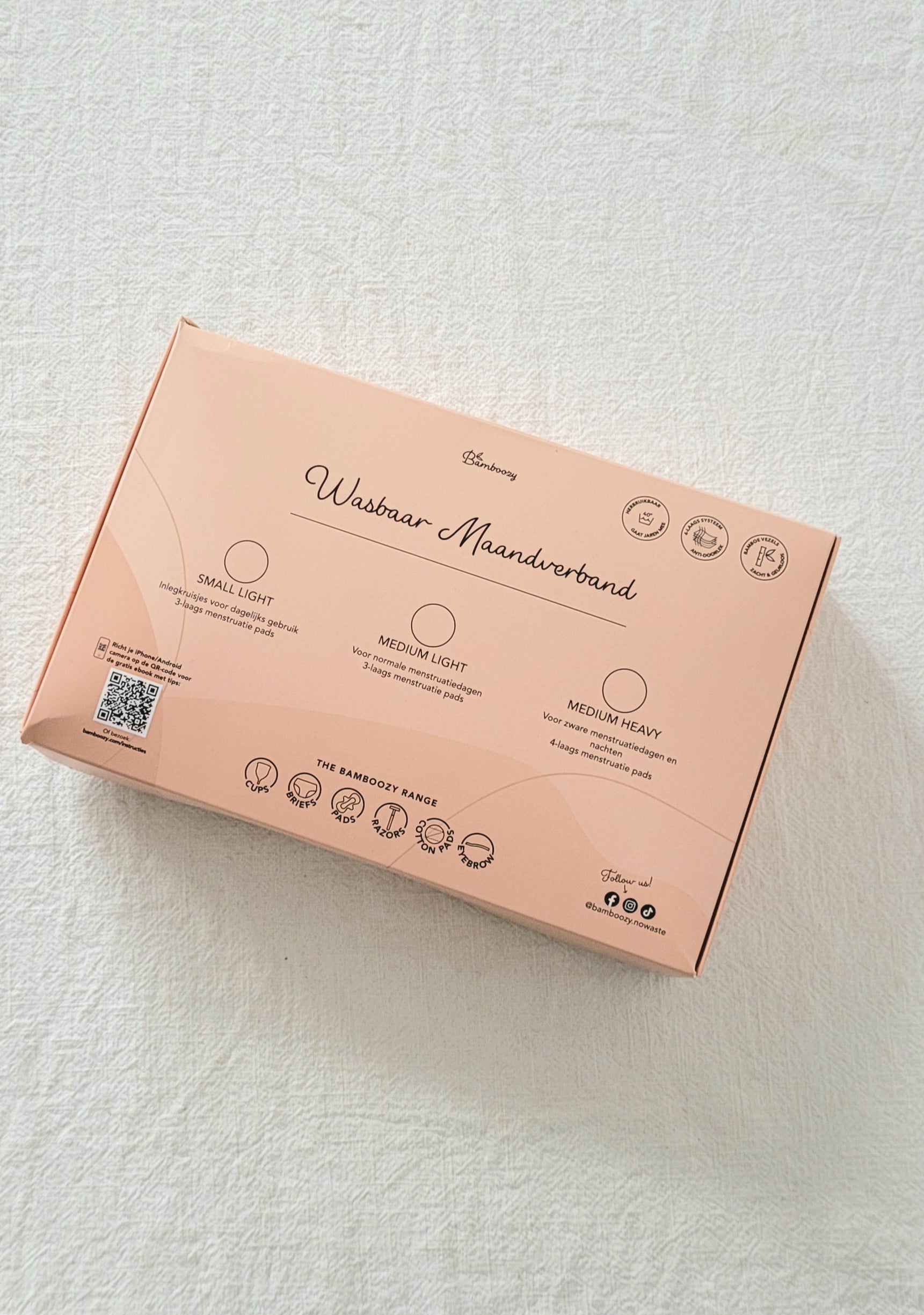 Herbruikbaar maandverband, box 9 stuks