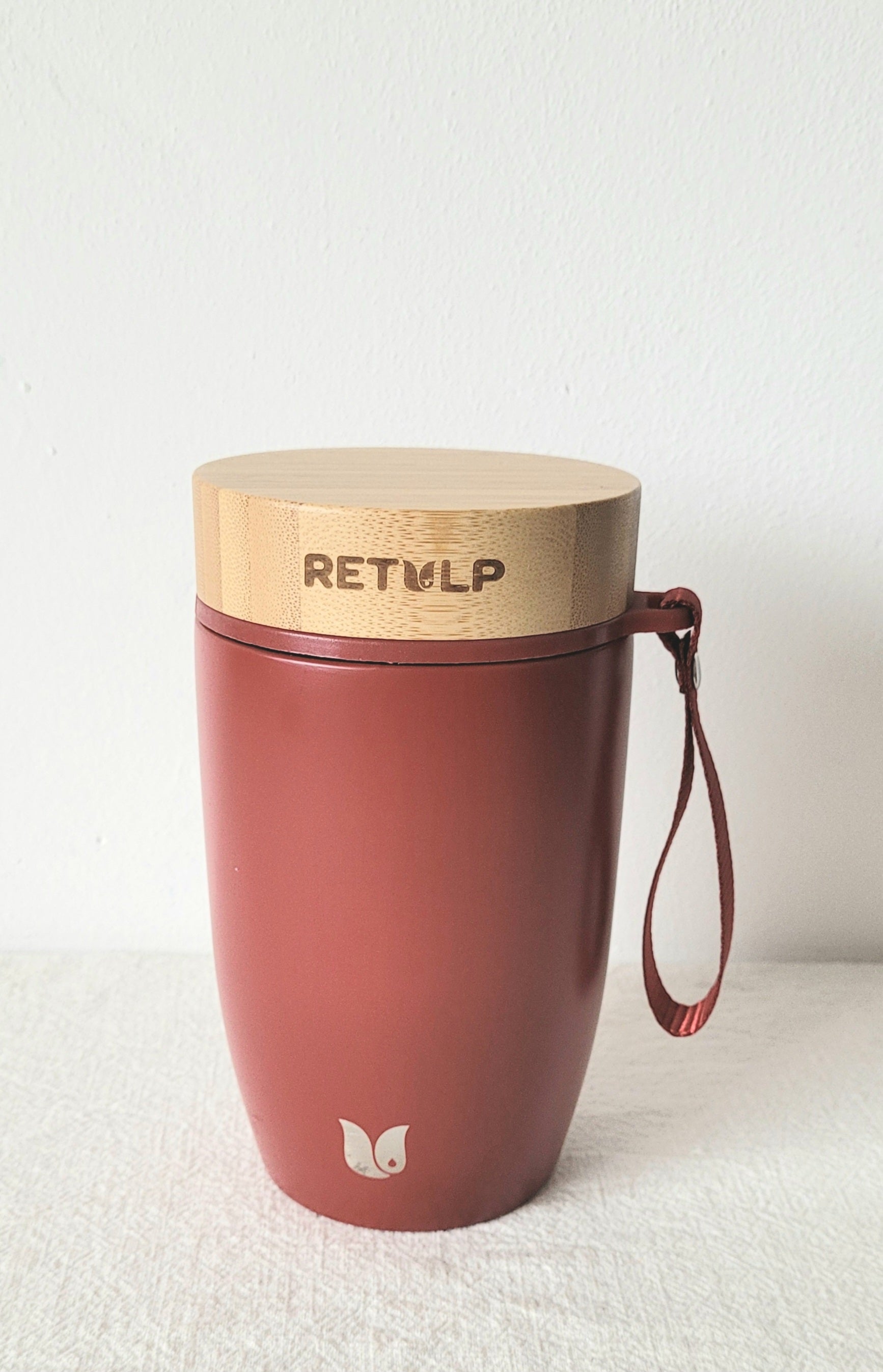 Retulp foodjar, foodcontainer RVS - Classic red