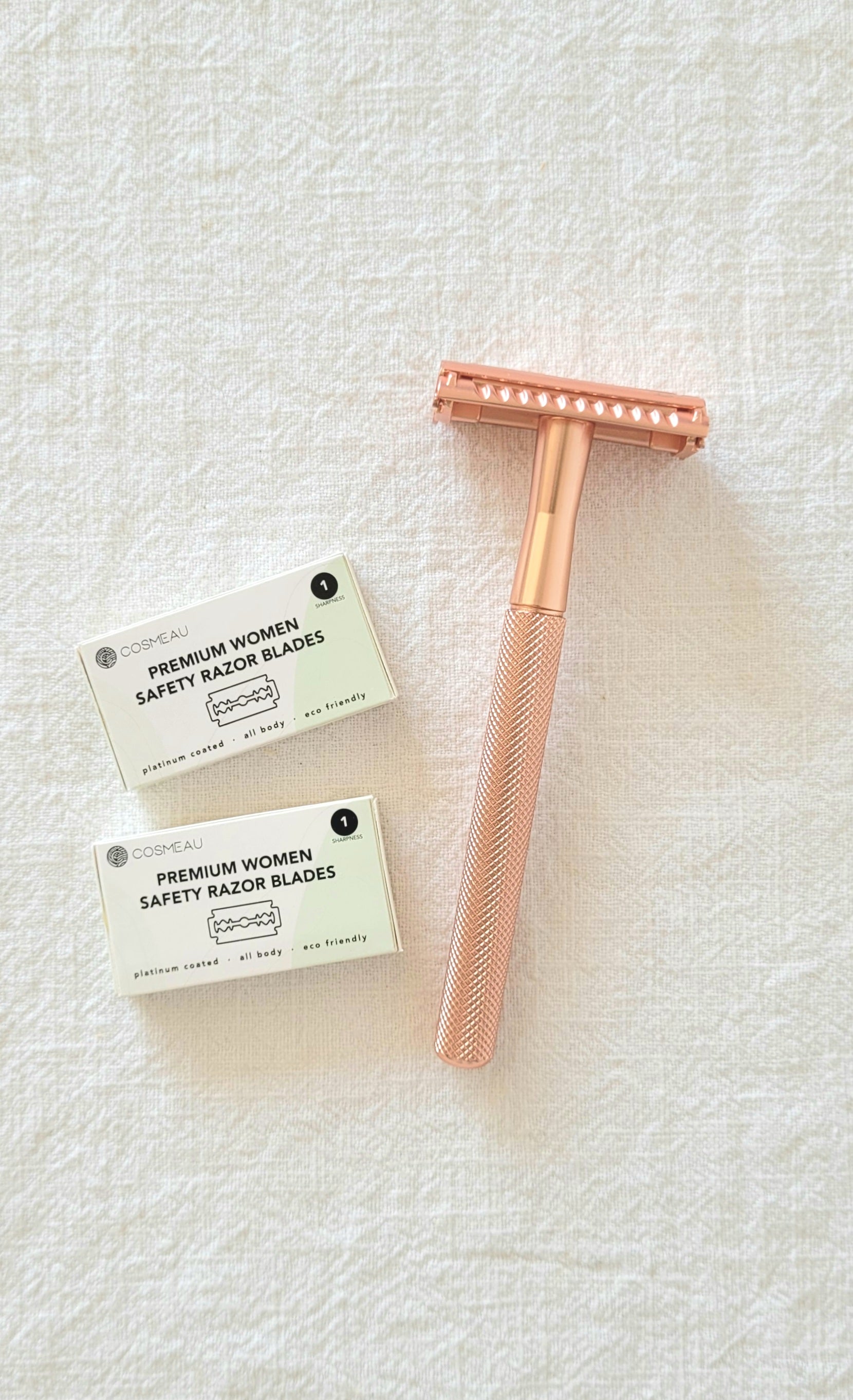Safety razor mat roségold (vlindersluiting!)
