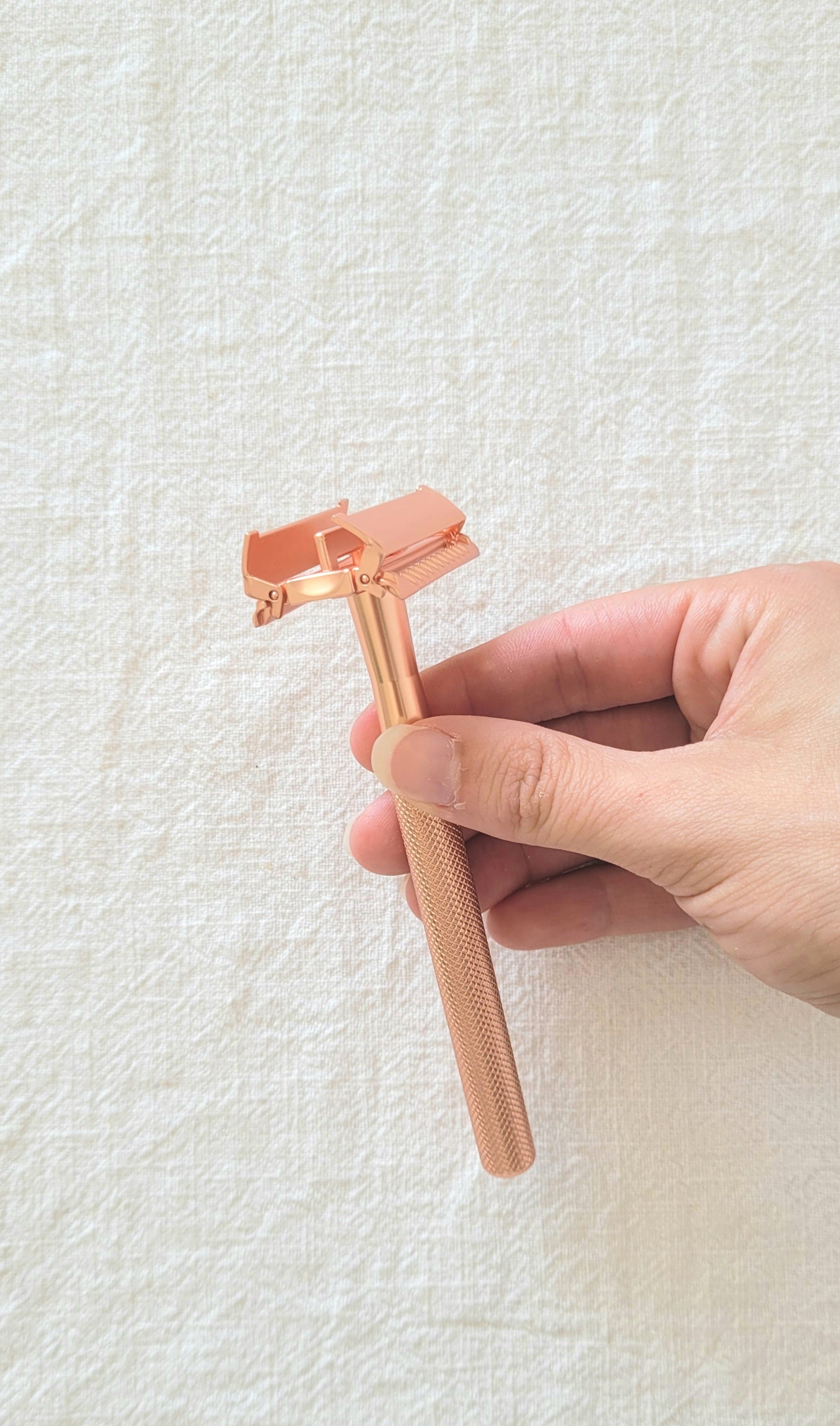 Safety razor mat roségold (vlindersluiting!)