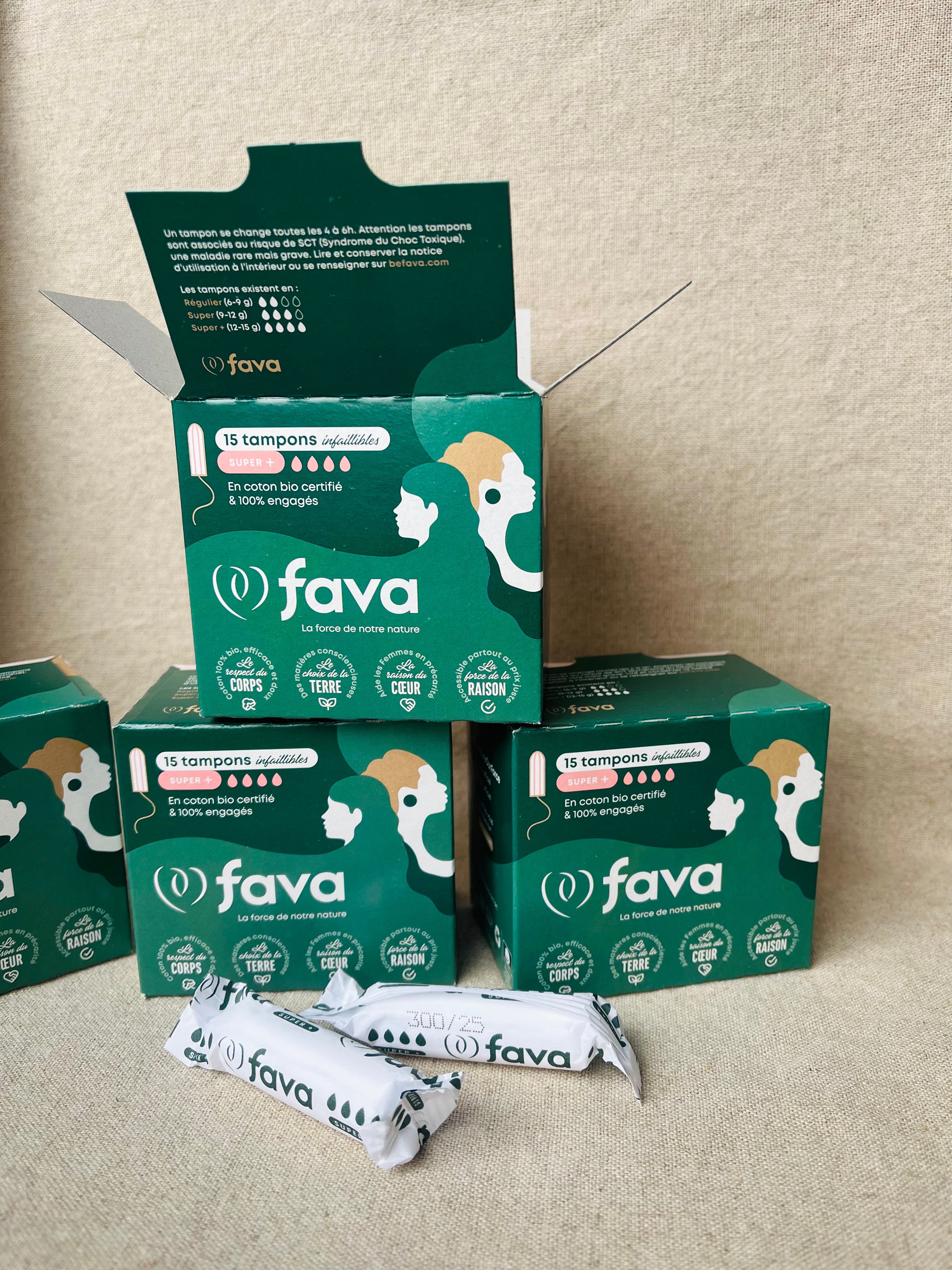 Tampons van 100% biologisch katoen (super+)