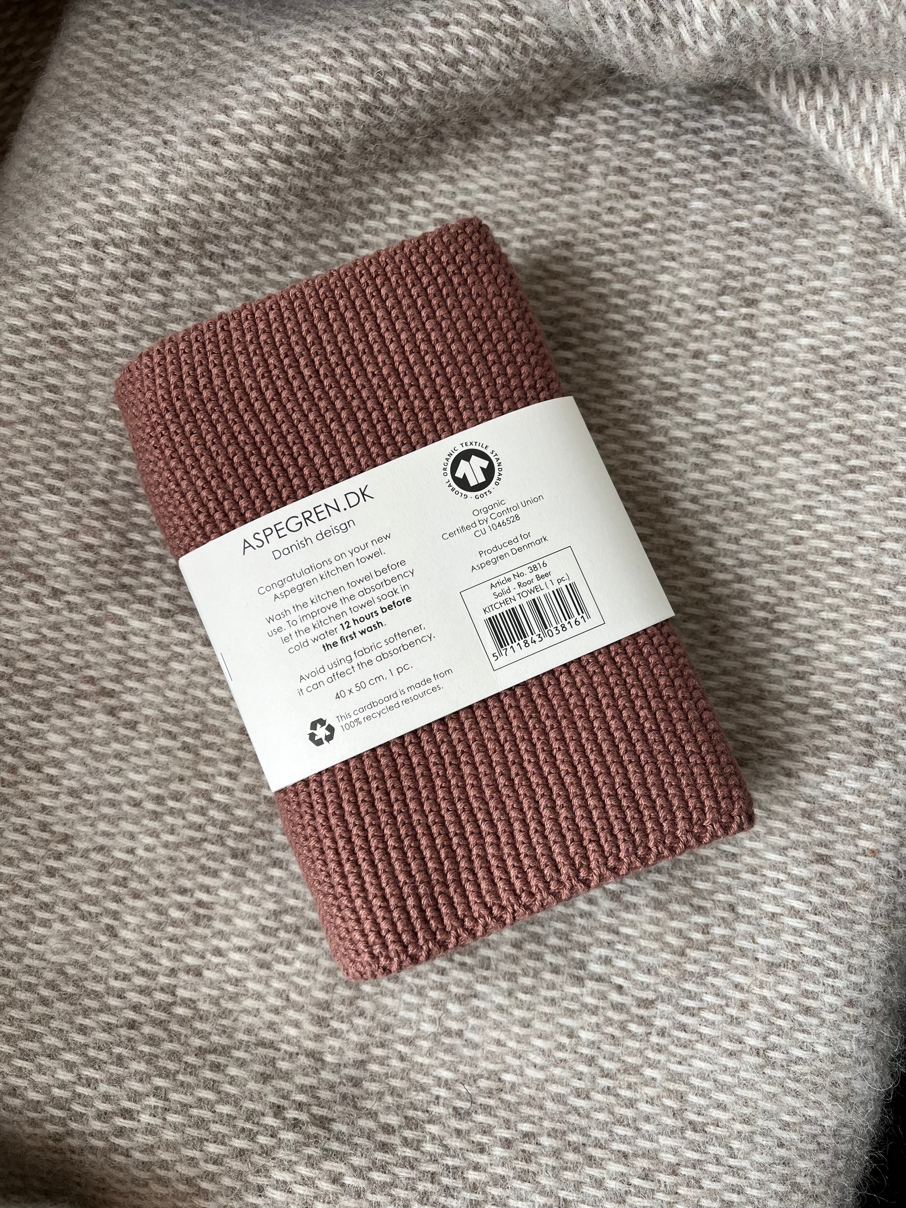 Aspegren gebreide keukendoek | Root Beer