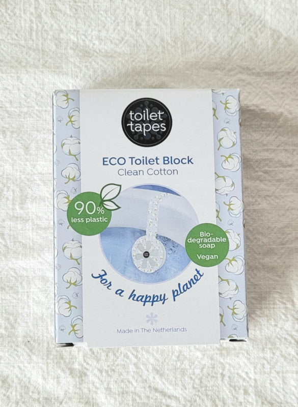 Toilettenerfrischer aus sauberer Baumwolle (90 % weniger Plastik!)