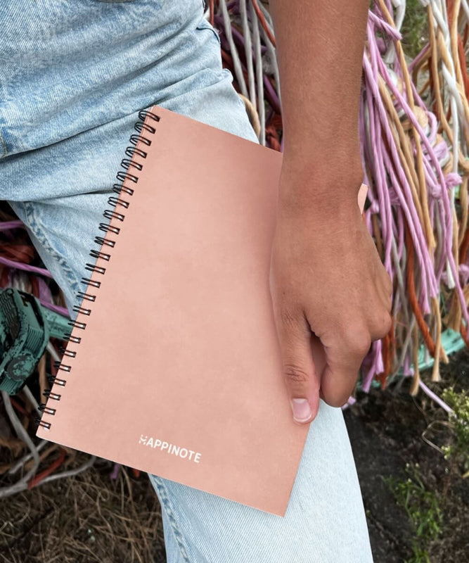 Happinote uitwisbaar notitieboek pink desert