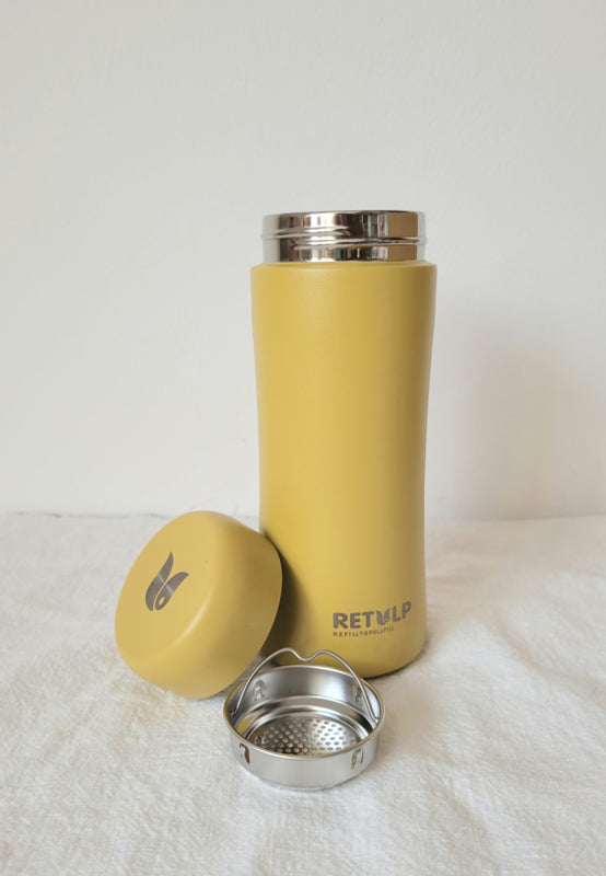 Retulp thermosbeker okeryellow