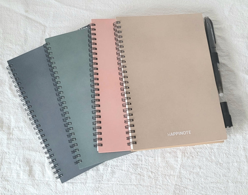 Happinote uitwisbaar notitieboek pink desert