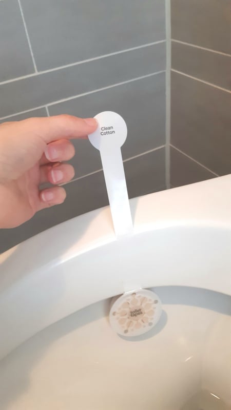 Toiletverfrisser clean cotton (90% minder plastic!)