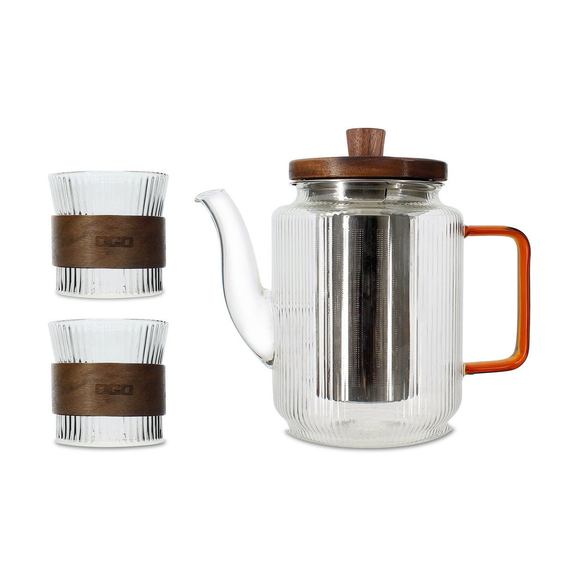 Theepot Karl met 2 theekopjes