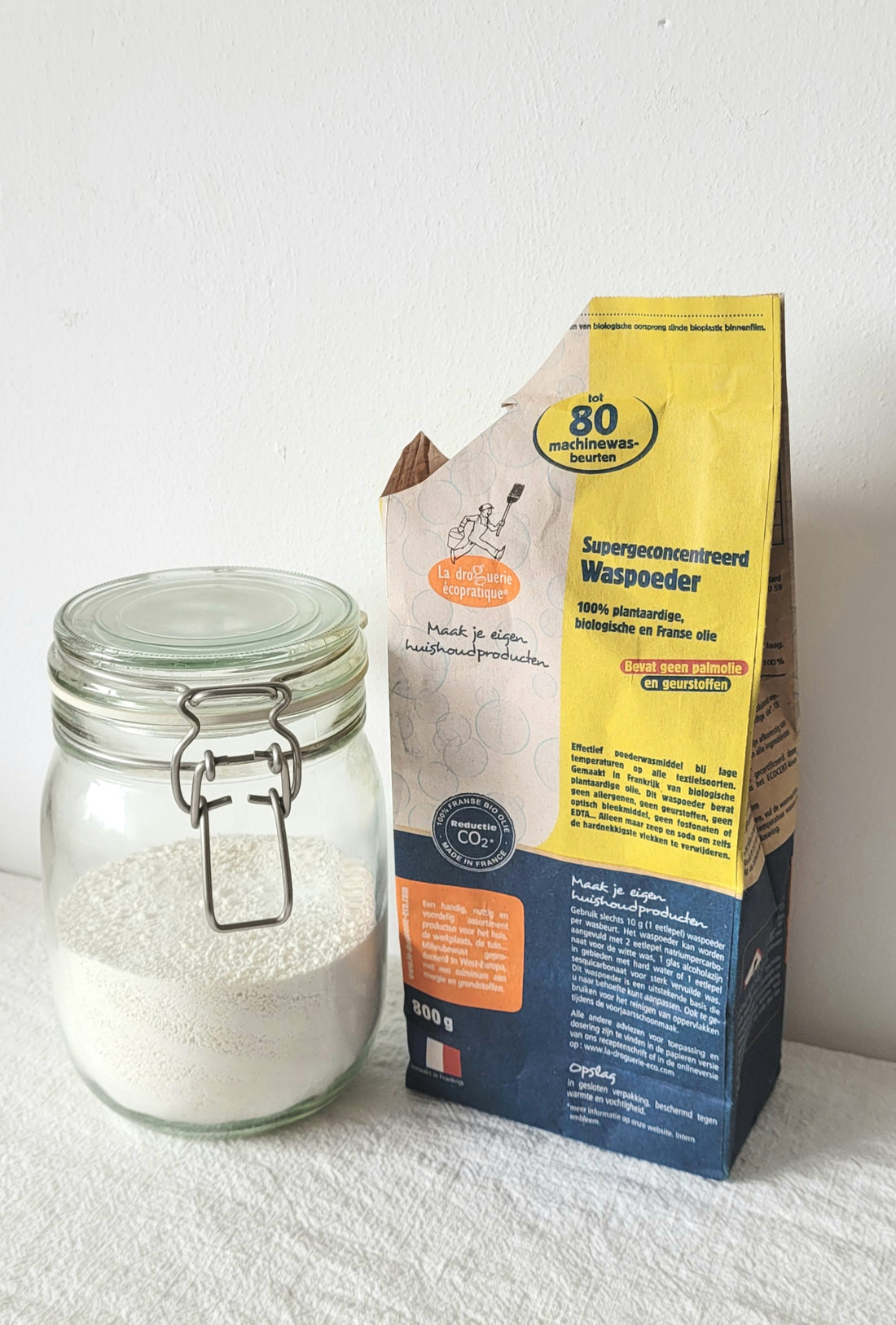 Super concentrated eco washing powder