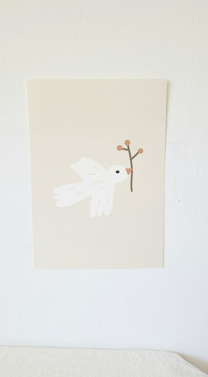 Little birdie - oat eco poster