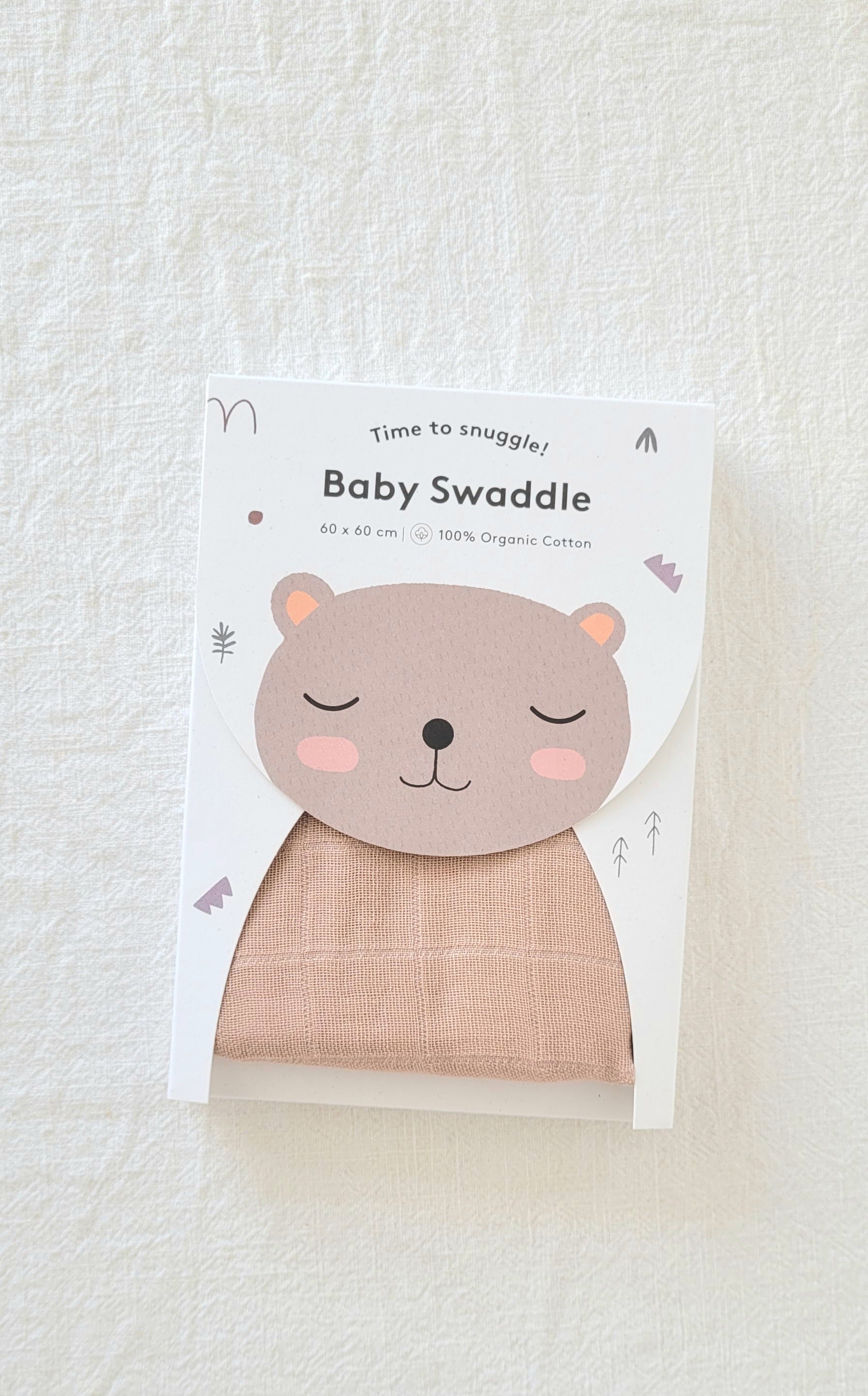 Baby swaddle hydrofieldoek 60x60 cm