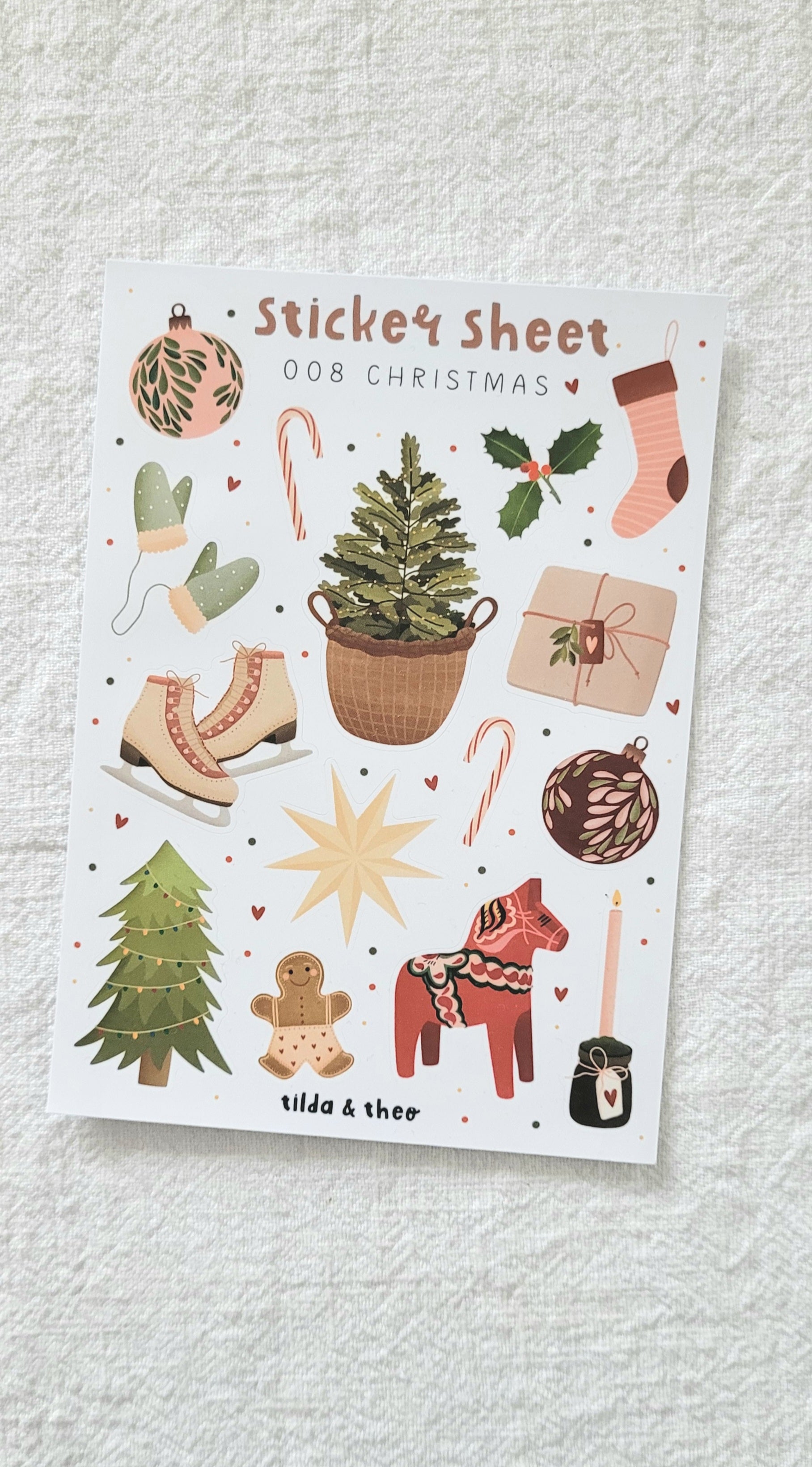 Stickervel kerst