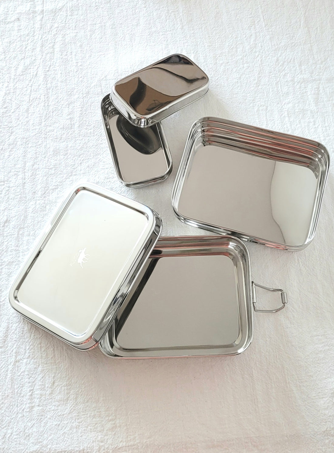RVS lunchbox 3 in 1 groot