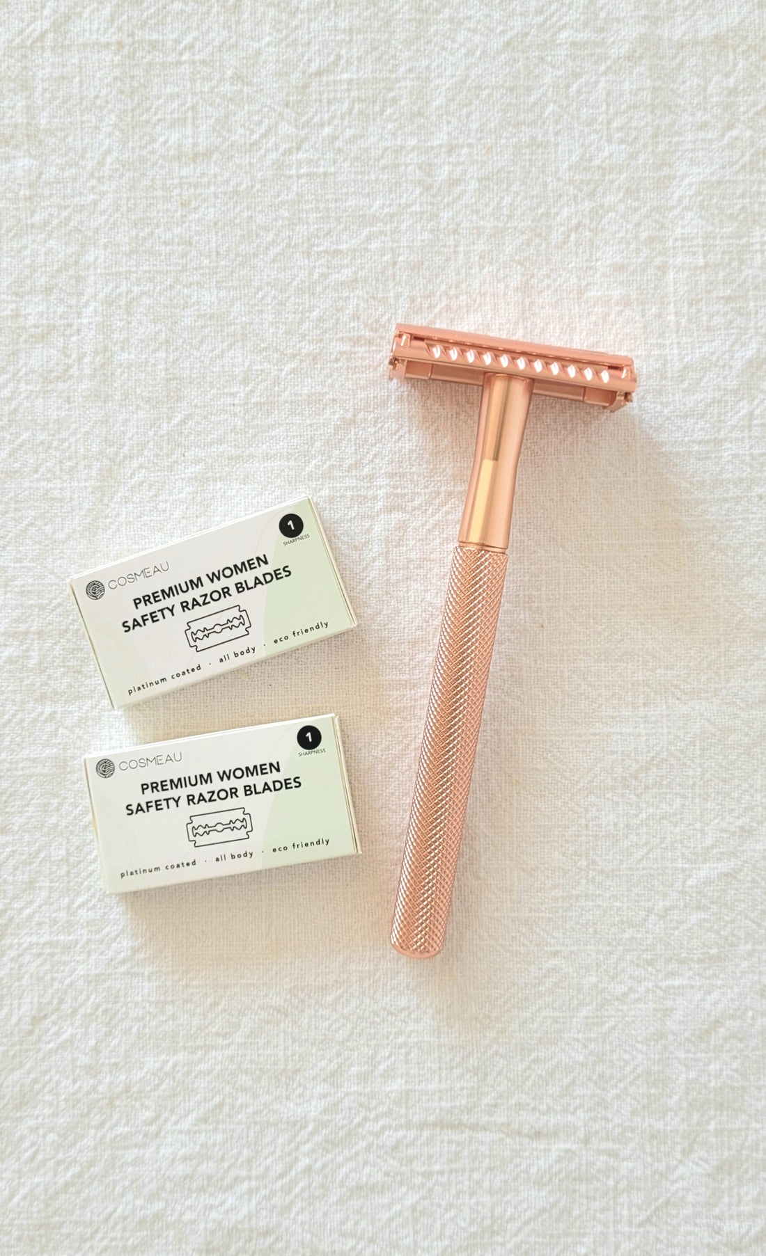 Safety razor mat roségold (vlindersluiting!)