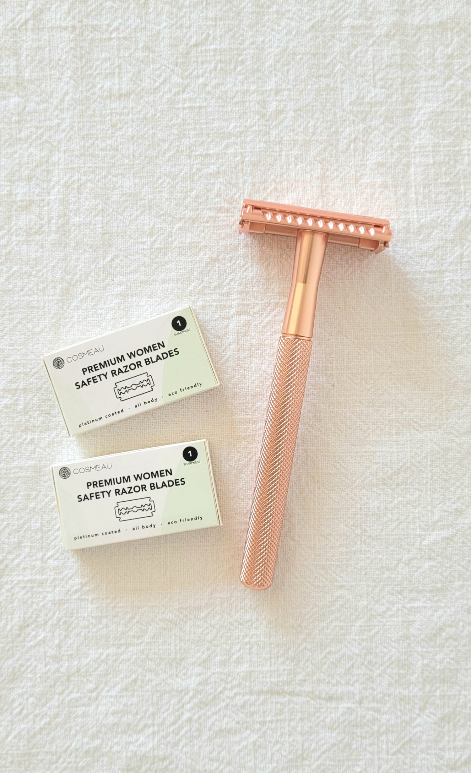 Safety razor mat roségold (vlindersluiting!)