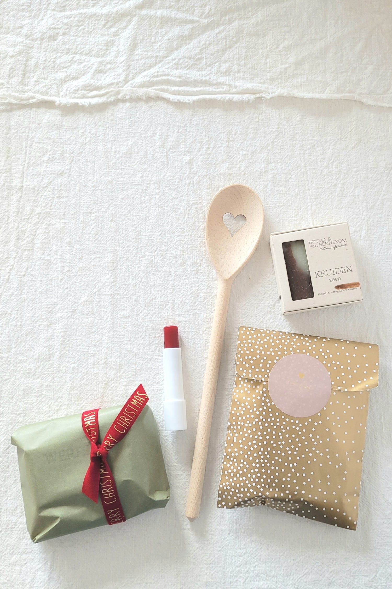 Houten pollepel hart