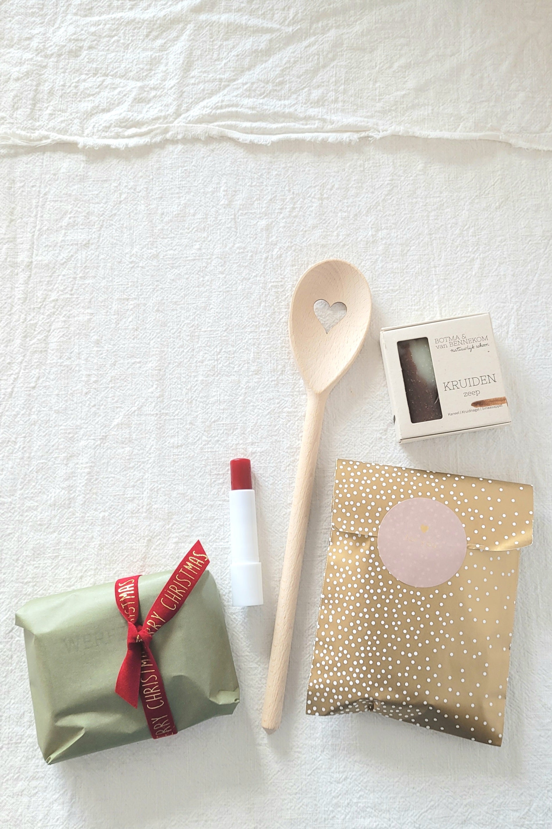 Houten pollepel hart