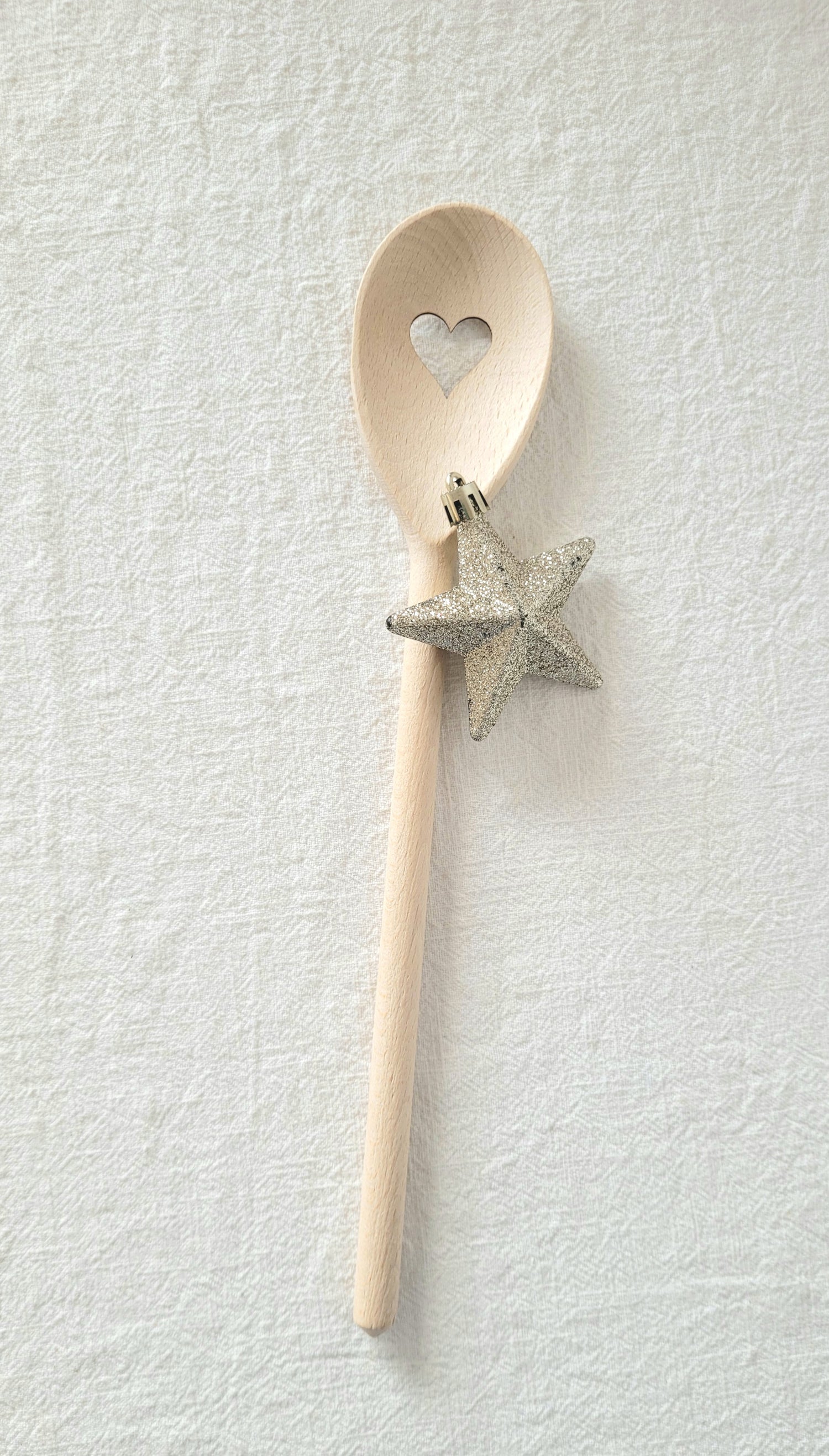 Houten pollepel hart