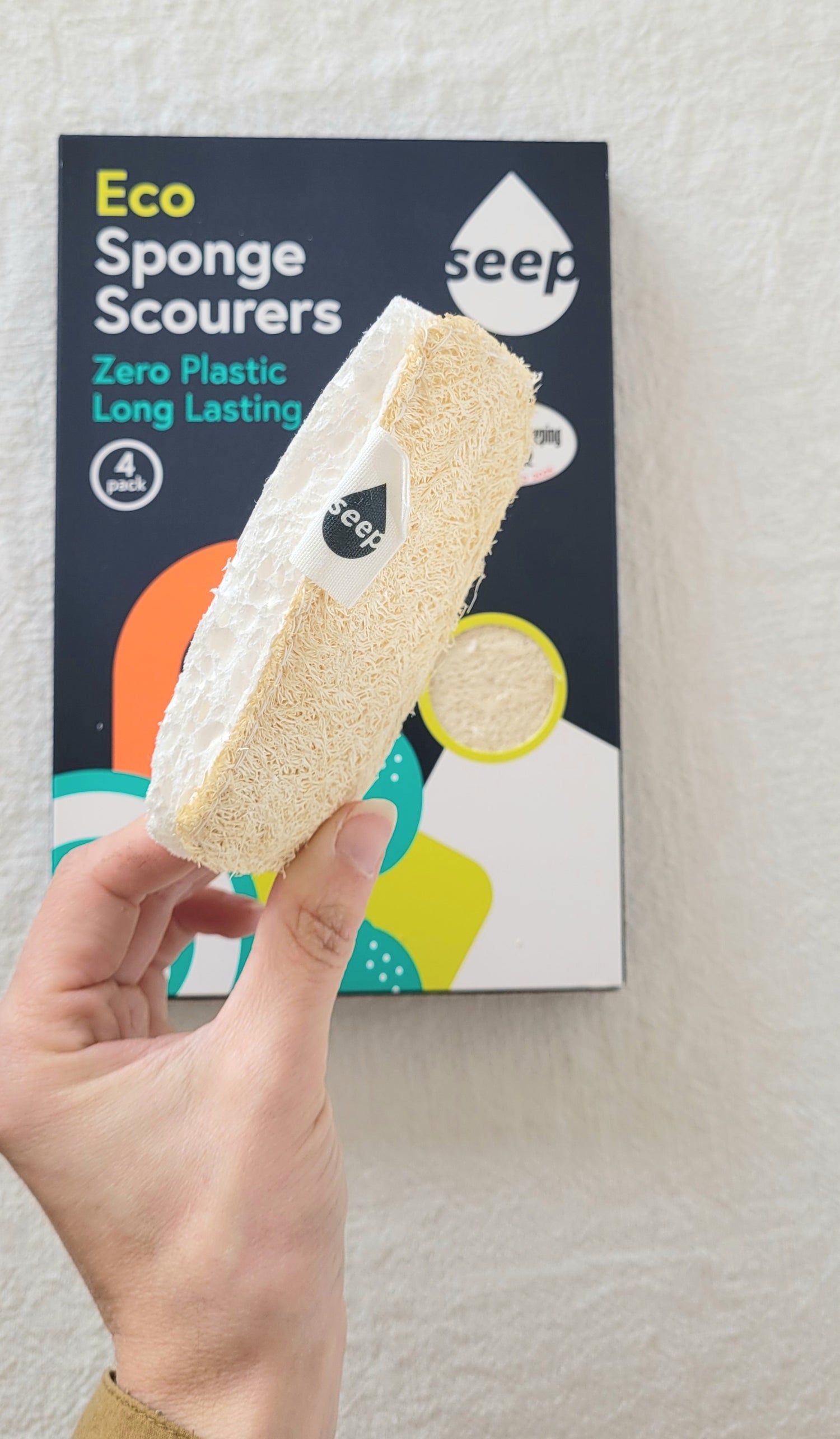 Duurzame loofah spons – 100% natuurlijk &amp; zonder microplastics