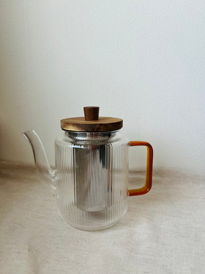 Glazen theepot met RVS filter (550 ml)