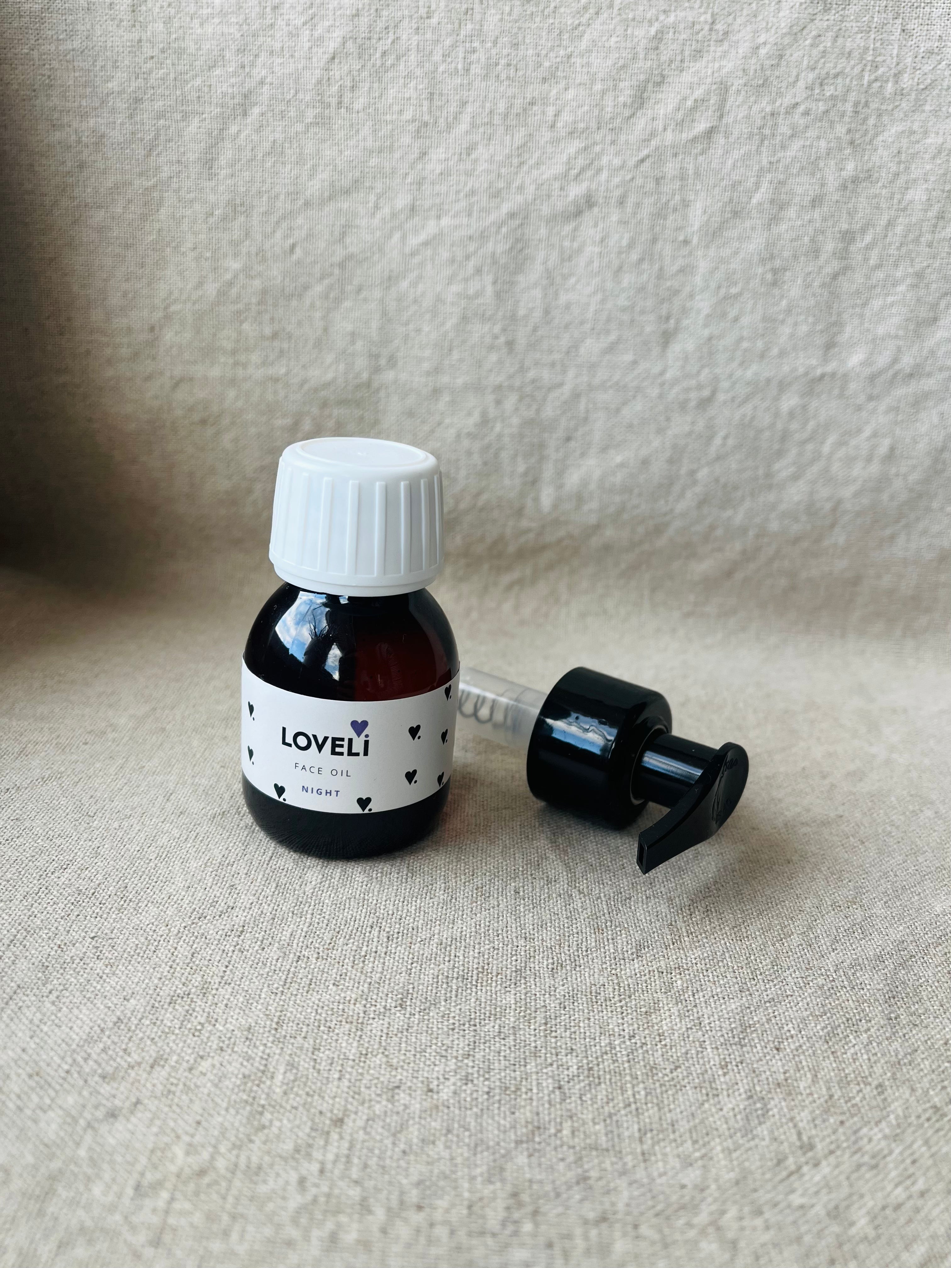 Loveli face oil (night) met pompje