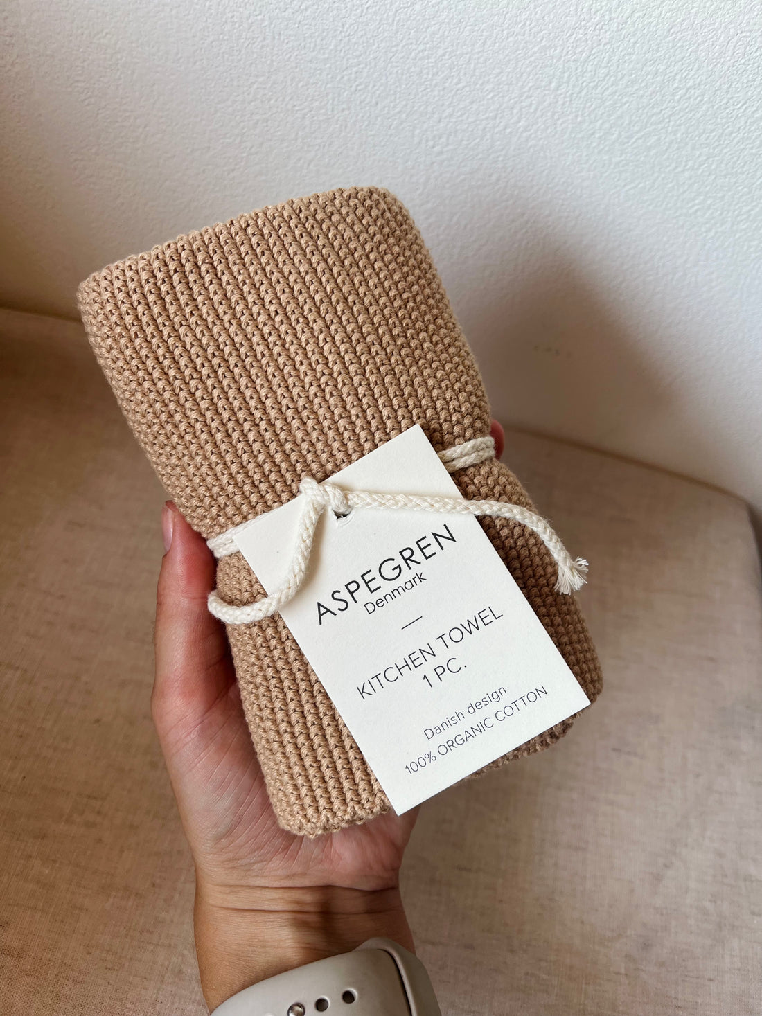 Gebreide keukendoek - toast