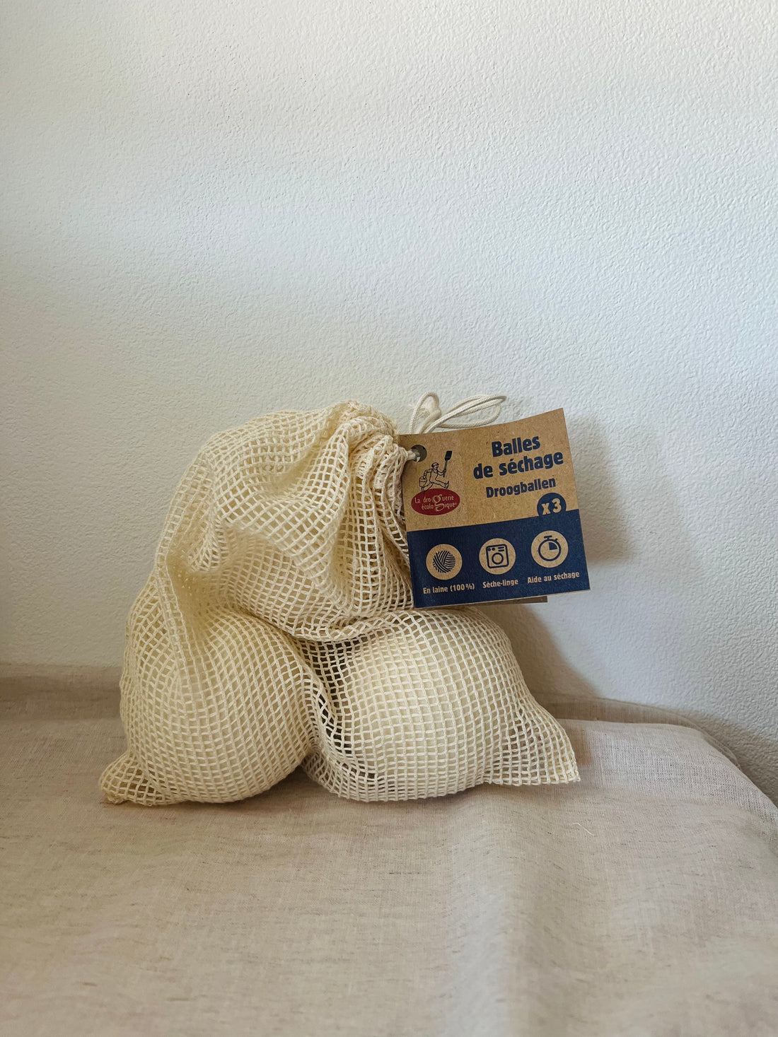 Set van 3 wollen droogballen