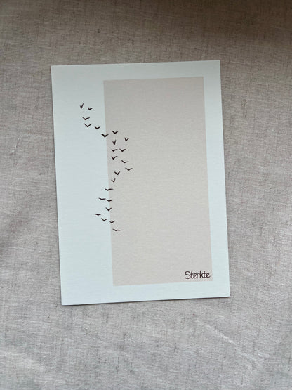 Kaart met vogels &