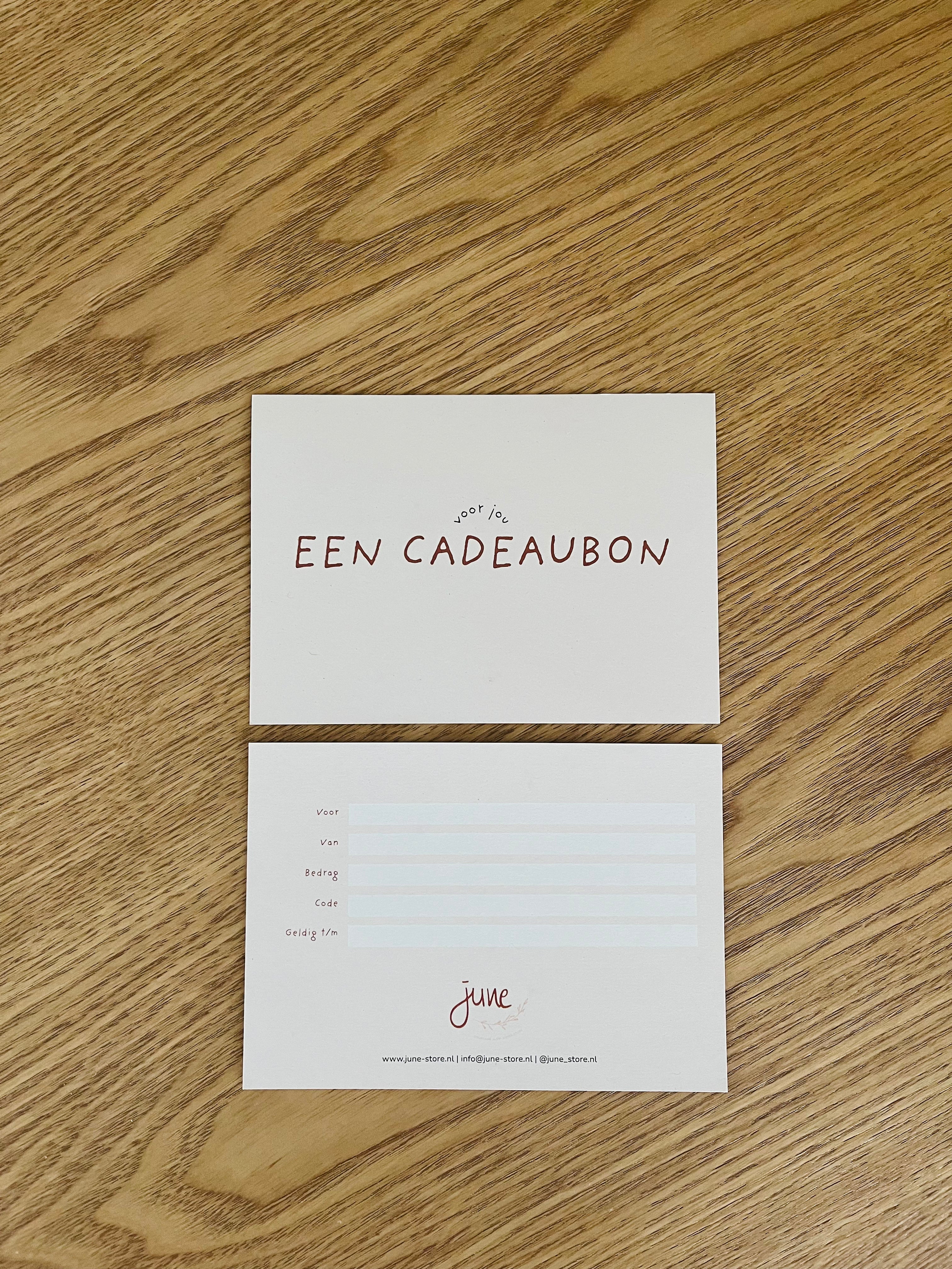 June Store cadeaubon
