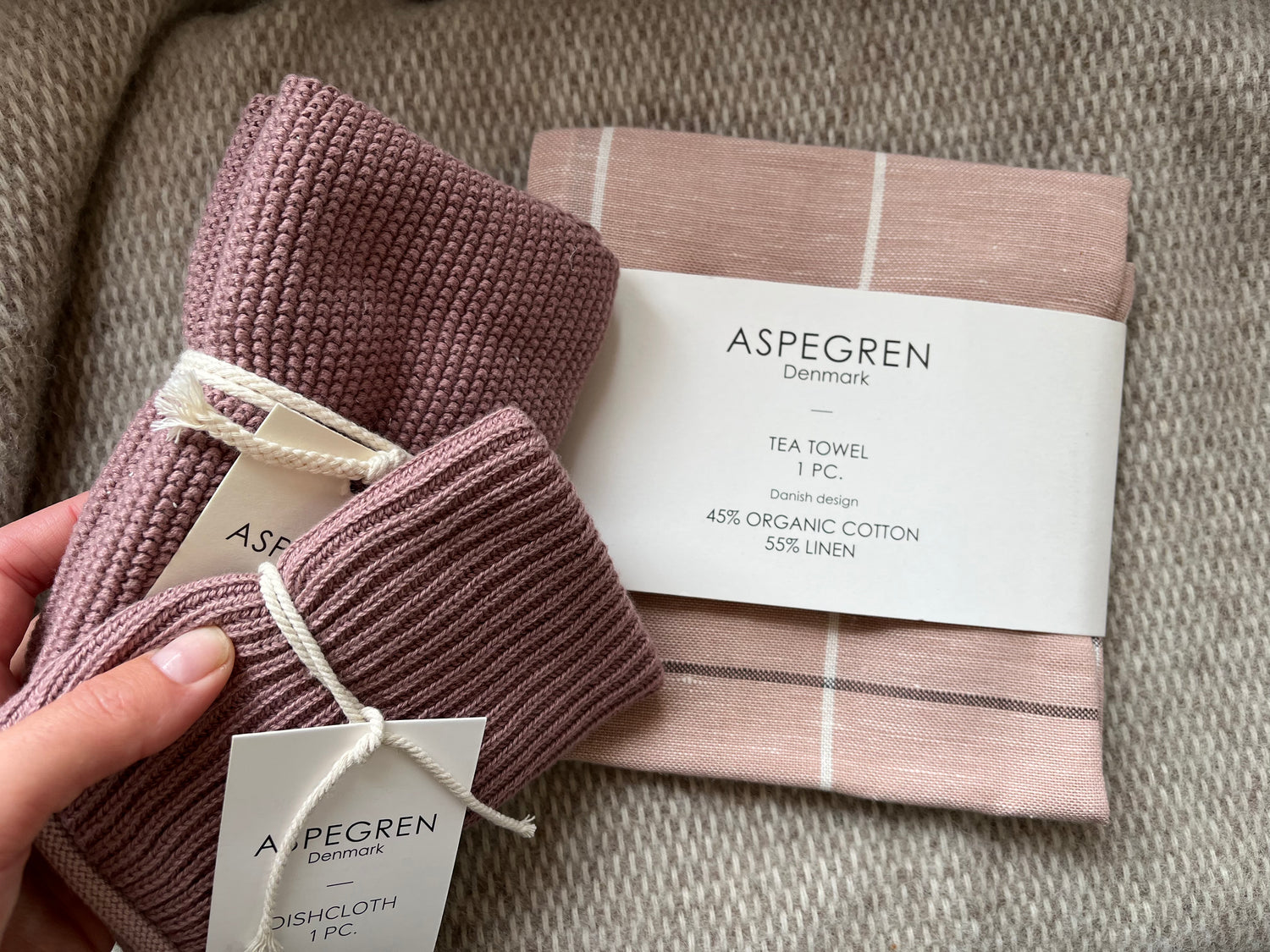 Aspegren gebreide vaatdoek | Ripple Eldenberry
