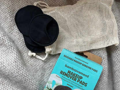 Herbruikbare wattenschijfjes | 6 stuks | zwart
