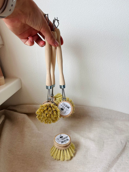 Afwasborstel met natuurlijke vezels (navulbaar)