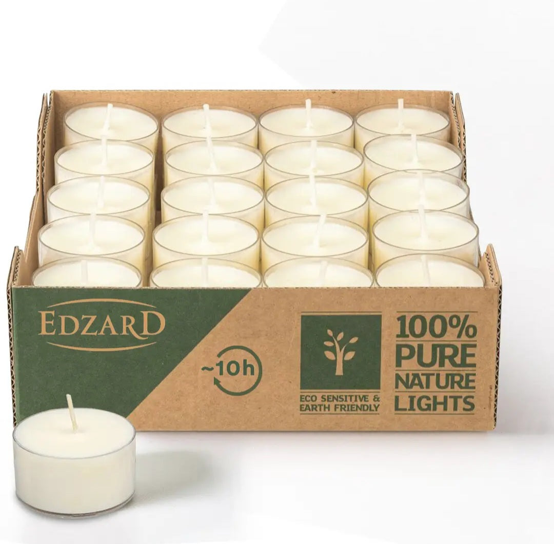 Theelichtjes van koolzaadwas