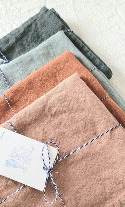 Baked clay kitchen towel linen