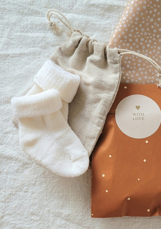 Soft merino wool baby socks