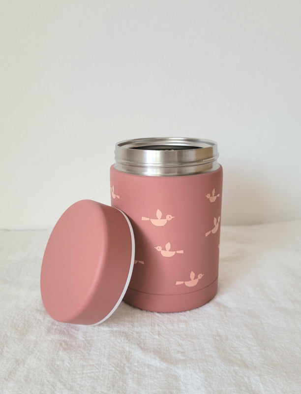 Fresk drinkfles birds roze